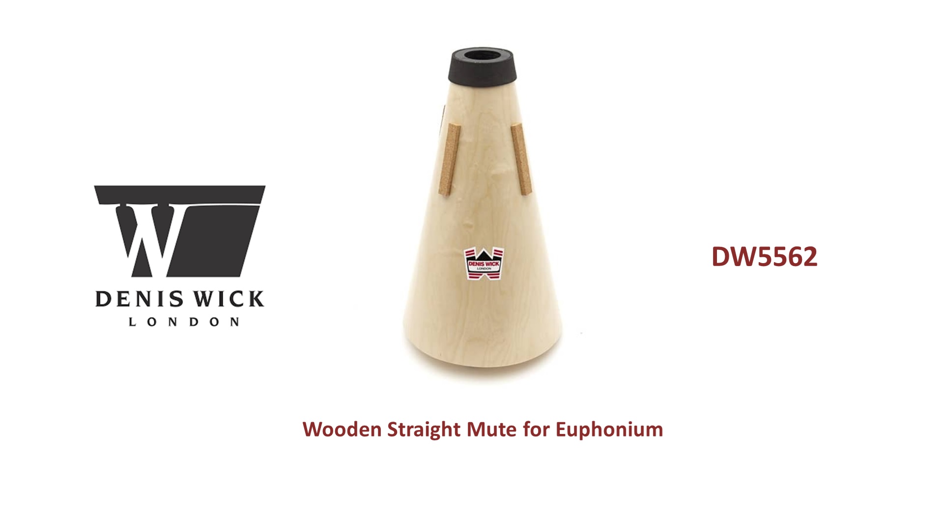 Denis Wick 5562 Wooden Straight Euphonium弱音器